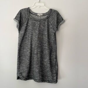 Max Studio Weekend Short Sleeved Heathered Tunic Dress